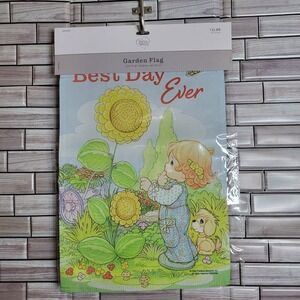 New Precious Moments Garden Flag Colorful 12.5" x 18" Indoor Outdoor Decor